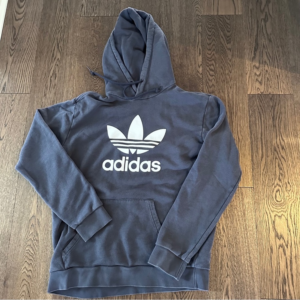 Adidas Men's Blue Hoodie